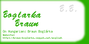 boglarka braun business card